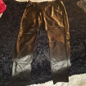 Vinyl/pleather leggings